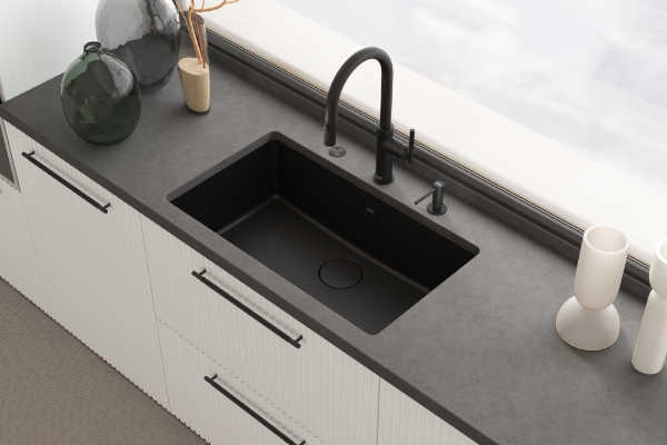 Bateria kuchenna Franke Maris Stripes J pull-out spray 115.0747.672 Czarny mat